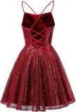 Sequined Evening Dress Strap A-Line Party Dress For Women（Processing time need 3-6 days）