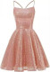 Sequined Evening Dress Strap A-Line Party Dress For Women（Processing time need 3-6 days）