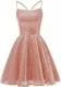 Sequined Evening Dress Strap A-Line Party Dress For Women（Processing time need 3-6 days）