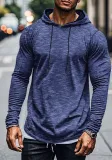 Sports Casual Men's Long-Sleeved T-Shirt Loose Hooded Hoodies Autumn Winter Basic Shirt For Men Outdoor Wear