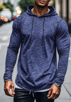 Sports Casual Men's Long-Sleeved T-Shirt Loose Hooded Hoodies Autumn Winter Basic Shirt For Men Outdoor Wear