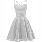 Sequined Evening Dress Strap A-Line Party Dress For Women（Processing time need 3-6 days）