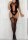 Women fishnet hollow one-piece suspender sexy lingerie