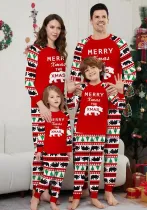 Christmas Family Wear Print Long Sleeve Pajama Set