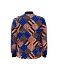 Plus Size Women Long Sleeve Print Jacket