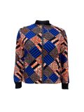 Plus Size Women Long Sleeve Print Jacket