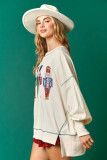 Christmas Women Sequin Long Sleeve Top