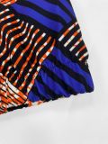 Plus Size Women Long Sleeve Print Jacket