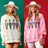 Christmas Women Sequin Long Sleeve Top