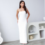 Women summer Backless Strap Dress