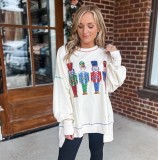 Christmas Women Sequin Long Sleeve Top