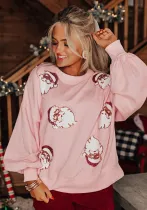 Christmas Women Fall and Winter Sequin Casual Top