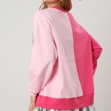 Women Sequin Boots Colorblock Top