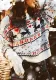 Autumn Winter Women's Elk Knitting Round Neck Pullover Fashion Sweater