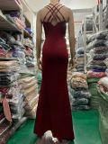 Formal Party Evening Dress Fashion Elegant Long Sexy Straps Slim Mermaid Cocktail Prom Dress