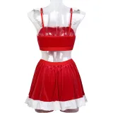 Christmas Clothes Holiday Night Club Three-Piece Women Skirt Set
