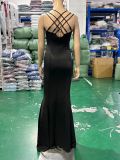Formal Party Evening Dress Fashion Elegant Long Sexy Straps Slim Mermaid Cocktail Prom Dress