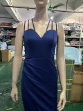 Formal Party Evening Dress Fashion Elegant Long Sexy Straps Slim Mermaid Cocktail Prom Dress
