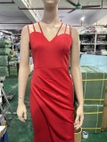 Formal Party Evening Dress Fashion Elegant Long Sexy Straps Slim Mermaid Cocktail Prom Dress