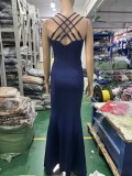 Formal Party Evening Dress Fashion Elegant Long Sexy Straps Slim Mermaid Cocktail Prom Dress