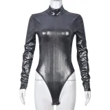 Women spring sexy high collar jumpsuit