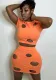 Women summer style ripped crop top and skirt Two Piece Set