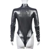 Women spring sexy high collar jumpsuit
