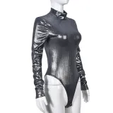 Women spring sexy high collar jumpsuit