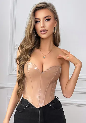 Leather Fashion Body Shaping Tops Feminine Tight Fitting Corset