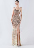 Plus Size Women Sequin Formal Party Maxi Evening Dress
