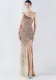 Plus Size Women Sequin Formal Party Maxi Evening Dress