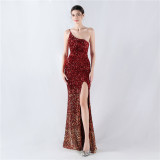 Plus Size Women Sequin Formal Party Maxi Evening Dress