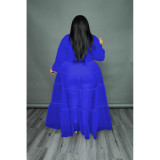 Black Mesh Patchwork Dress Features Plus Size Women's Top