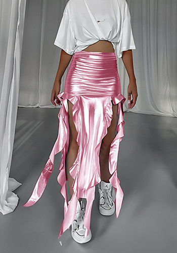 Fashion Ribbon Tassel Irregular Fishtail Skirt