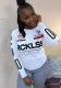 Women's Letter Print Long-Sleeved T-Shirt Top