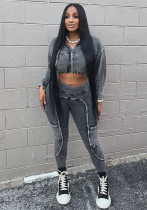 Women sports Top and Pant Casual Two Piece Set