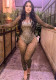 Sexy See-Through Long-Sleeved Slim Fit Jumpsuit