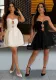 Women Strapless Hollow Sexy Party Short Dress