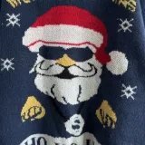 Christmas Women Knitting Santa Claus Sweater