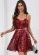 Sexy Low Back Strap Sequin Women's Nightclub Dress