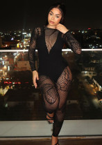 Women summer street butterfly long-sleeved jumpsuit