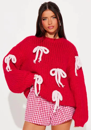 Christmas Women retro lace top sweater
