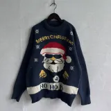 Christmas Women Knitting Santa Claus Sweater