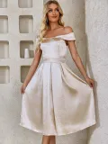 Women Sexy Silk Summer Party Evening Dress