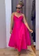 Women's Autumn Chic Elegant Strap V-Neck High Waist Slim Fit A-Line Dress