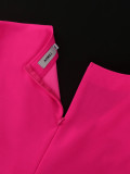 Women V-neck Long Sleeve Ruffle Formal Party Dress