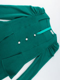 Women Fall/Winter Square Neck Formal Party Dress