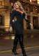 Women winter sexy backless long-sleeved Butt Lift Jumpsuit