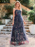 Women Autumn and Winter Sexy Strapless Sleeveless Dress