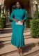 Plus Size Women African Shirt Collar Formal Party Fishtail Dresses